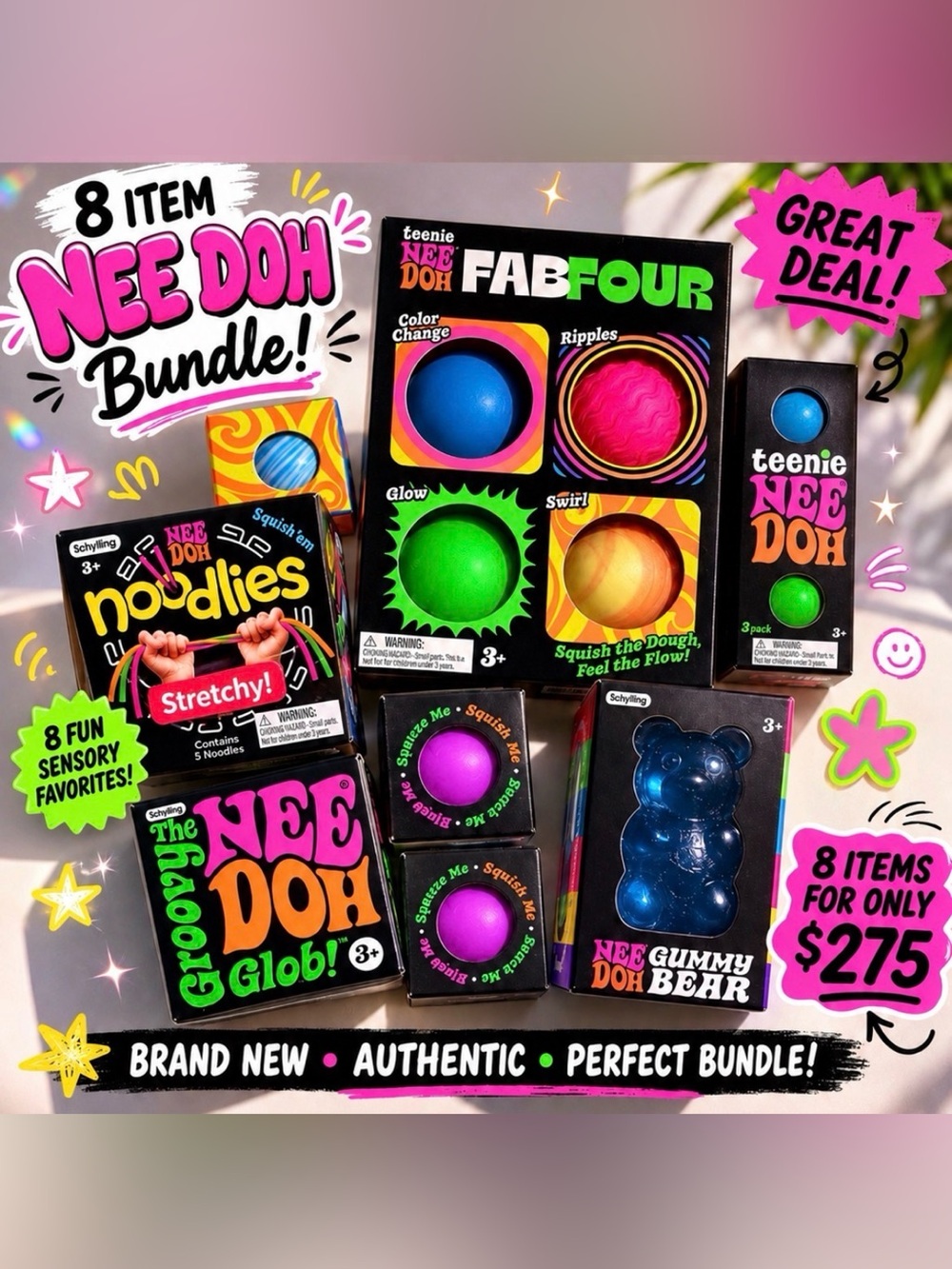 Needoh bundle of 8